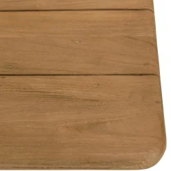 Ensemble table et bancs en teck recyclé ORIA