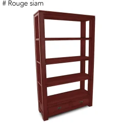 Etagère bibliothèque bois hévéa 110x190cm HELENA