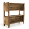 Etagère bibliothèque en bois de pin recyclé 3 niveaux DENVER