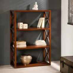 Etagère croisillons 3 étagères H120cm LOLA