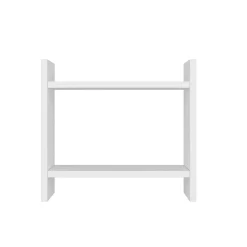 Etagère cuisine blanche à poser - 2 niveaux MARFA