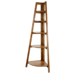 Etagère d'angle en bois d'acacia massif MELBOURNE