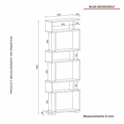 Etagère déstructurée blanche - 6 niches MARFA