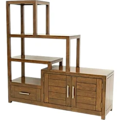 Etagère escalier 4P 1 tiroir ATTAN 142x40x145cm