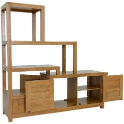 Etagère escalier 4P 1 tiroir ATTAN 142x40x145cm