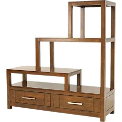 Etagère escalier 2 tiroirs ATTAN 112x35x115cm