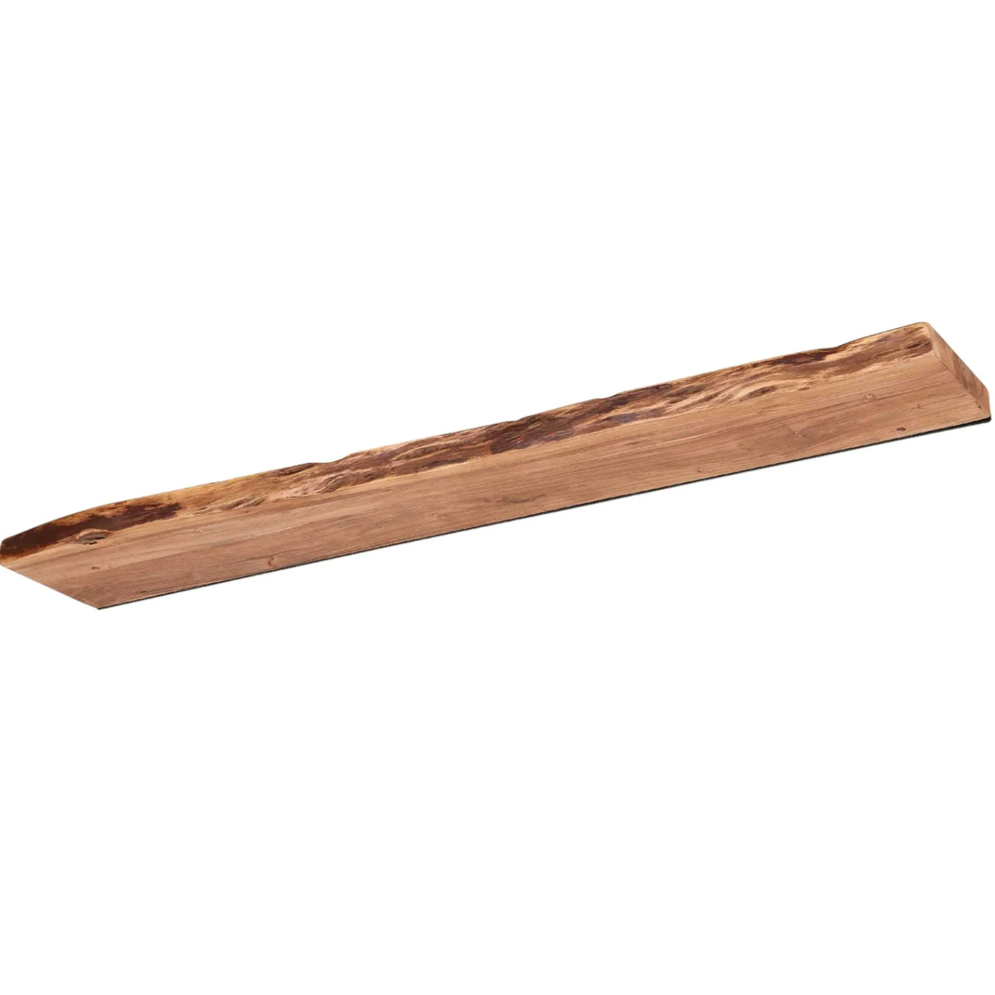 Etagère murale bois massif bordure naturelle 120 cm MELBOURNE