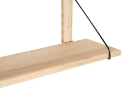 Etagère murale bois massif 2 plateaux (bois blanc) PALERME