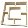 Etagère murale destructurée 67x67x16cm MAORI