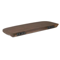 Etagère murale en bois foncé 60 cm (lot de 3) ALMA