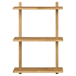 Etagère murale en chêne 3 plateaux 75 cm VARDE