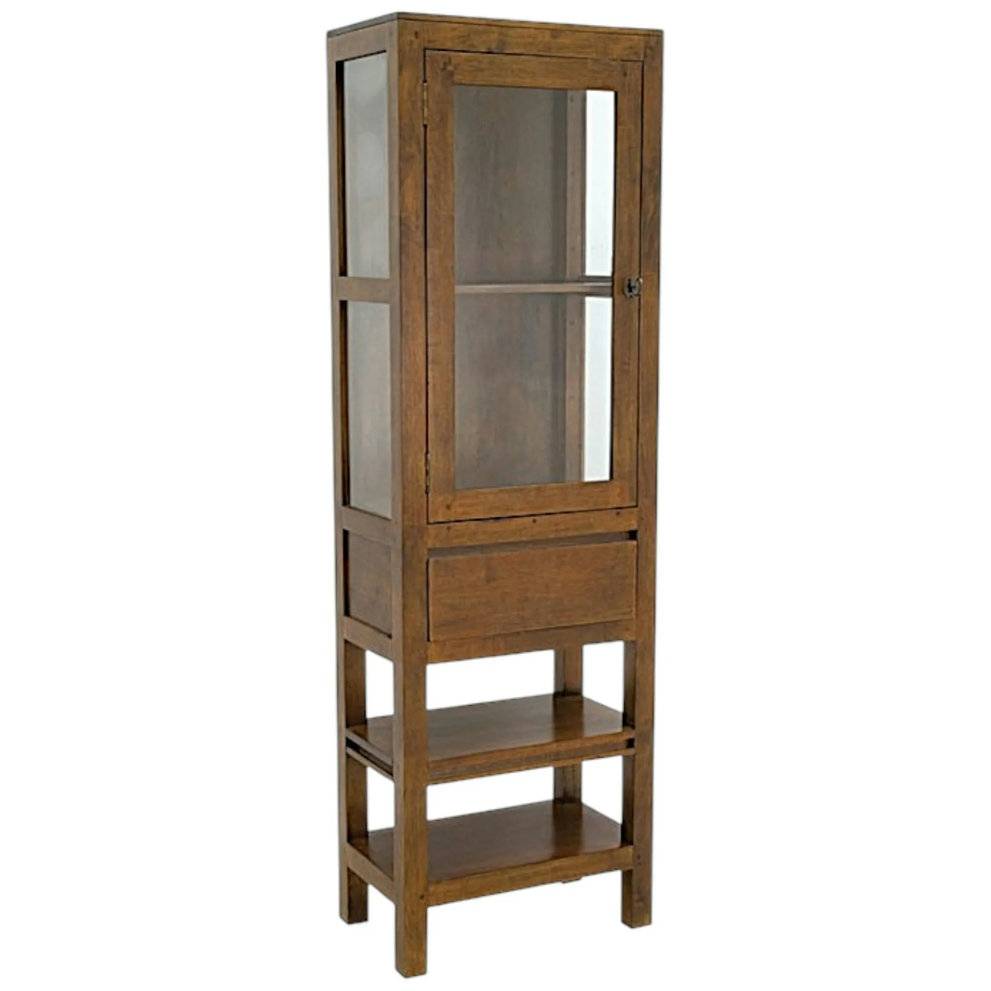 Etagère 1 porte 1 tiroir hévéa 160cm OLGA