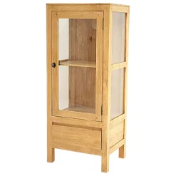 Etagère 1 porte 1 tiroir hévéa 120cm OLGA