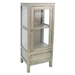 Etagère 1 porte 1 tiroir hévéa 120cm OLGA