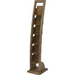 Etagère range CD hévéa 6 étages 115cm MAORI