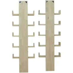 Etagères range CD hévéa HELENA (lot de 2)