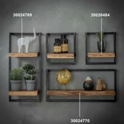 Etagère verticale bois métal MELBOURNE