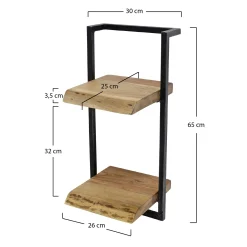 Etagère verticale bois métal MELBOURNE