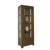 Etagère vitrée hévéa 60x170cm HELENA