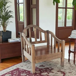 Fauteuil colonial vague hévéa L78xP80XHt90cm MAORI