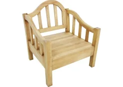 Fauteuil colonial vague hévéa L78xP80XHt90cm MAORI