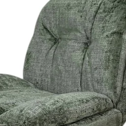 Fauteuil confort pivotant tissu doux vert IENA