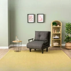 Fauteuil convertible anthracite couchage 175 cm IBARRA