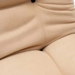 Fauteuil convertible banquette beige pieds chromés CUSCO