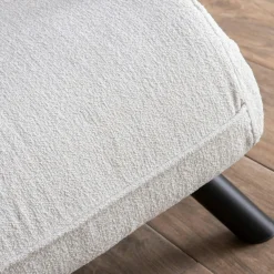 Fauteuil convertible blanc bouclette 1 place 175 cm MODI