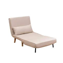 Fauteuil convertible écru, couchage 180 cm COPALA