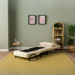 Fauteuil convertible écru inclinaison réglable 175 cm IBARRA