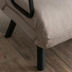 Fauteuil convertible écru 1 place couchage 175 cm MODI