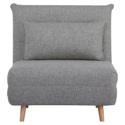 Fauteuil convertible gris BERLIN