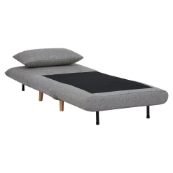 Fauteuil convertible gris BERLIN