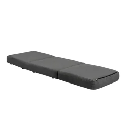 Fauteuil convertible gris foncé - tissu MODI