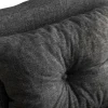 Fauteuil convertible gris foncé - coussin assorti MODI