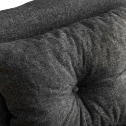 Fauteuil convertible gris foncé - coussin assorti MODI