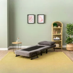 Fauteuil convertible gris inclinaison réglable 175 cm IBARRA