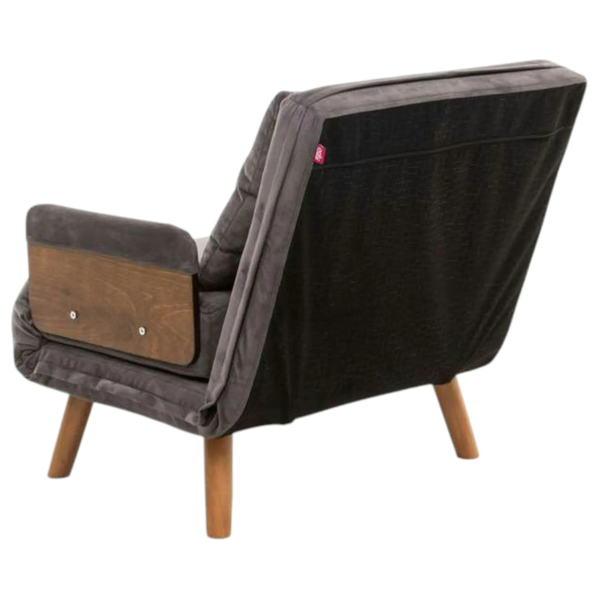 Fauteuil convertible gris orage 1 place couchage 190 cm LOJA
