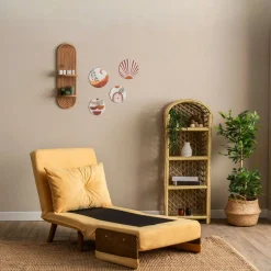 Fauteuil convertible jaune 1 place couchage 190 cm LOJA
