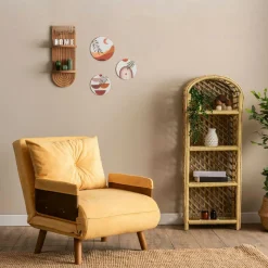 Fauteuil convertible jaune 1 place couchage 190 cm LOJA