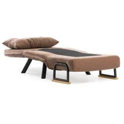 Fauteuil convertible marron 1 place couchage 175 cm MODI
