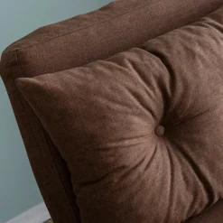 Fauteuil convertible marron 1 place couchage 175 cm MODI