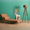 Fauteuil convertible marron, couchage 180 cm COPALA