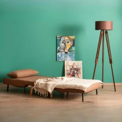 Fauteuil convertible marron, couchage 180 cm COPALA