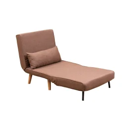 Fauteuil convertible marron, couchage 180 cm COPALA