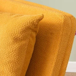 Fauteuil convertible moutarde 1 place couchage 190 cm LOJA