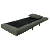 Fauteuil convertible 1 place vert - coussin inclus PALAU