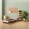 Fauteuil convertible rose poudré 1 place couchage 190 cm LOJA