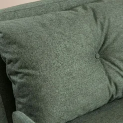 Fauteuil convertible vert 1 place couchage 190 cm LOJA